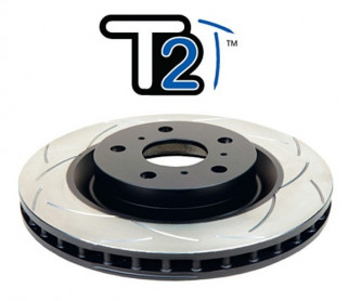 Посилений вентильований гальмівний диск T2 SLOT Mitsu L200 06+ передній DBA2208S - Фото 0