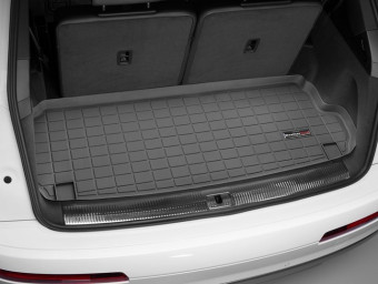 Килимок гумовий WeatherTech Audi Q7 16+ в багажник (за 3-й ряд) чорний 40888 - Фото 0