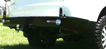 Задній захисний бампер KAYMAR з двома штоками MITSU Pajero Sport 10+ K3320 - Фото 0